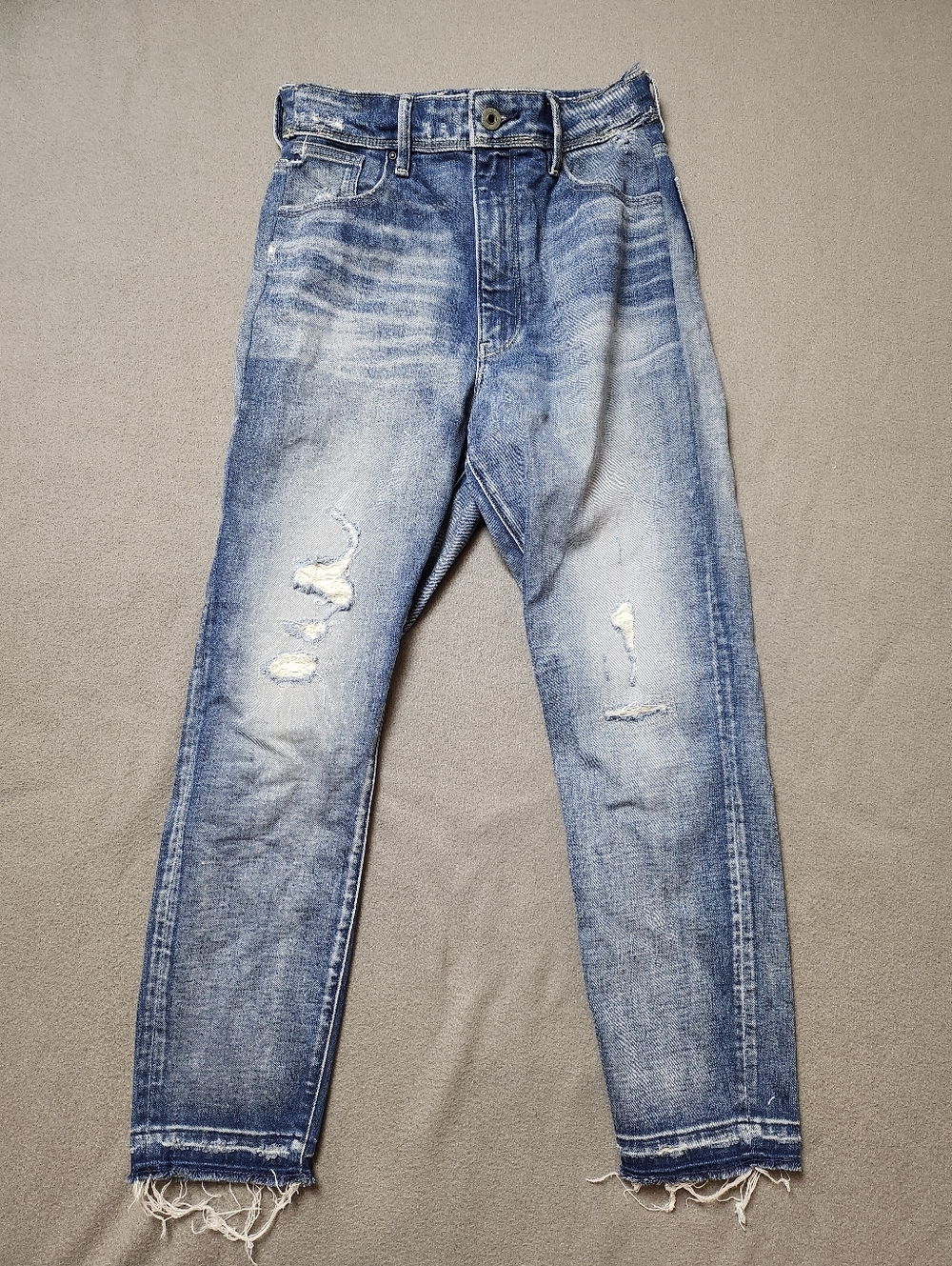 G-star raw jeans Kafey Ultra high skinny ankle jeans Restored crop women's 26